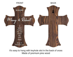 Personalized Wooden Cross Baby Shower Gift