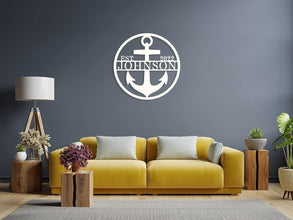 Custom Nautical Anchor Sign