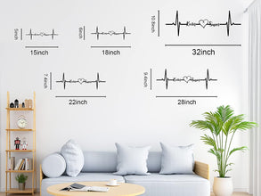 Personalized Metal Heartbeat Sign