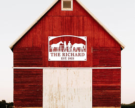 Personalized Metal Farm Sign