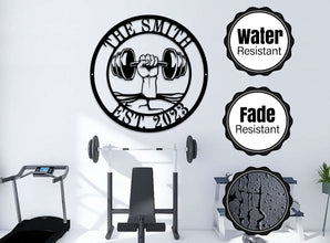 Fitness Themed Metal Sign