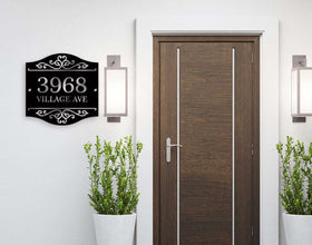 Personalized Double-Layer Acrylic Address Plaque