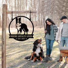 Border Collie Custom Metal Sign