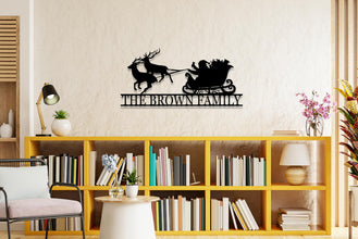 Christmas Reindeer Iron Plaque