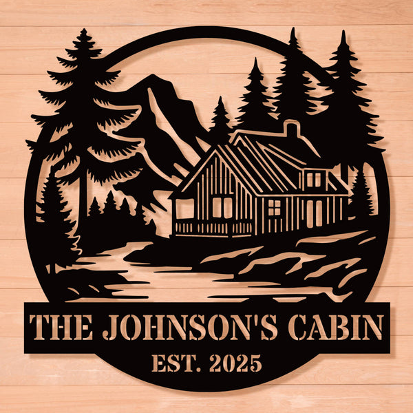 Custom Cabin Metal Sign