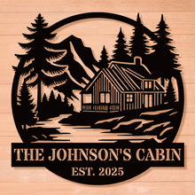 Custom Cabin Metal Sign