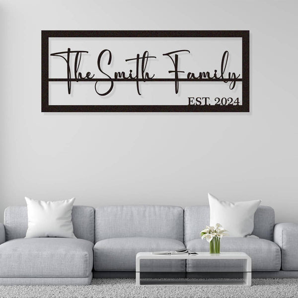 Custom Family Metal Sign