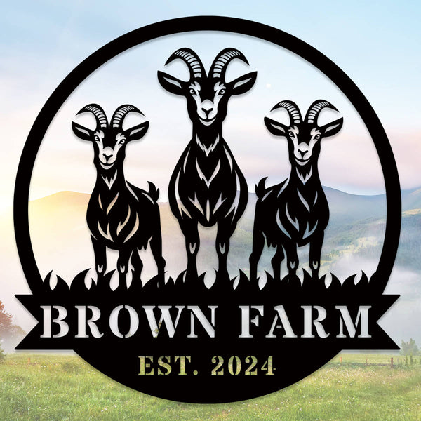 Custom Goat Farm Sign