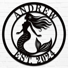 Custom Mermaid Metal Sign