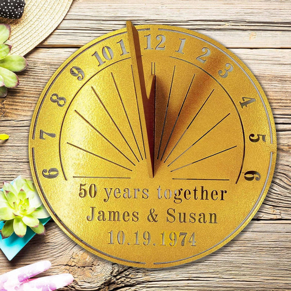 Personalized Metal Sundial