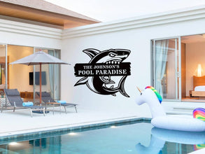 Custom Shark Pool Sign