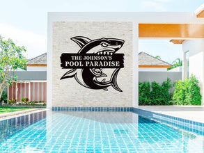 Custom Shark Pool Sign