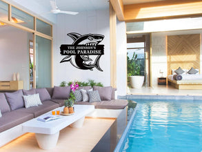 Custom Shark Pool Sign