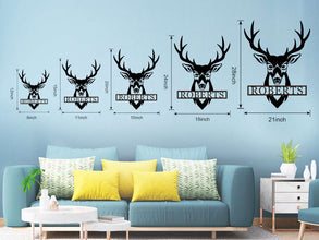 Personalized Deer Head Wall Art