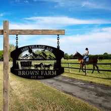 Farmhouse Horse Carriage Sign