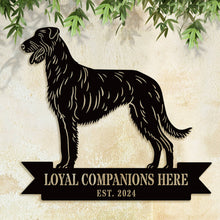 Irish Wolfhound Metal Sign