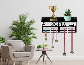 Personalized Metal Trophy Wall Display