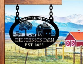 Custom Farm Address Sign