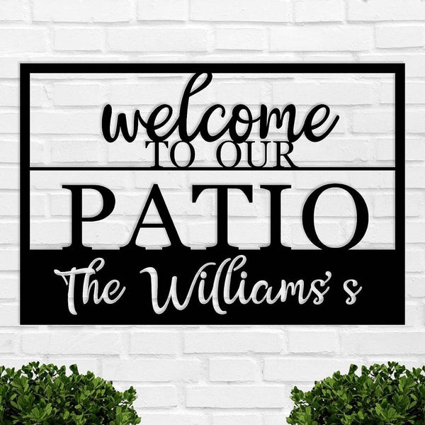 Personalized Steel Welcome Plaque