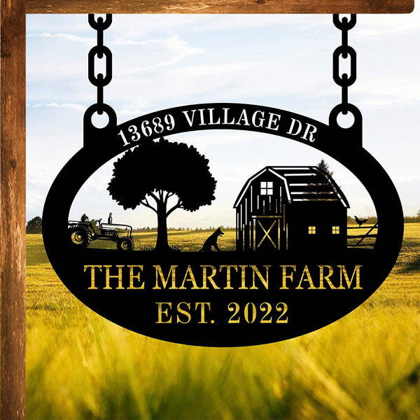 Personalized Farm Sign