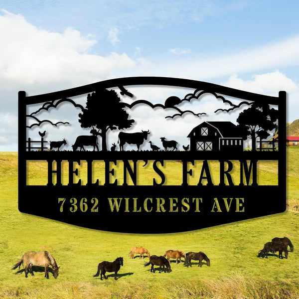 Personalized Farm Sign