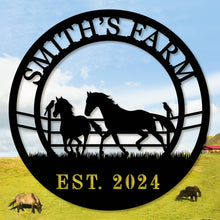 Personalized Horse Farm Sign