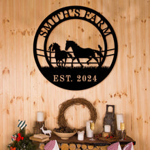 Personalized Horse Farm Sign