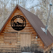 Personalized Horse Farm Sign