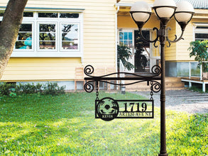 Personalized Metal Address Sign