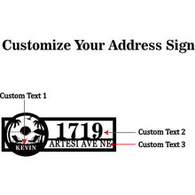 Personalized Metal Address Sign