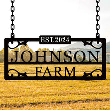 Personalized Metal Farm Sign